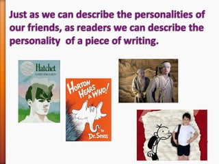 Voice Example Literature Voice in Literature | PPT