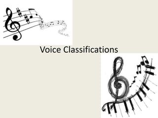 Voice Classifications
 