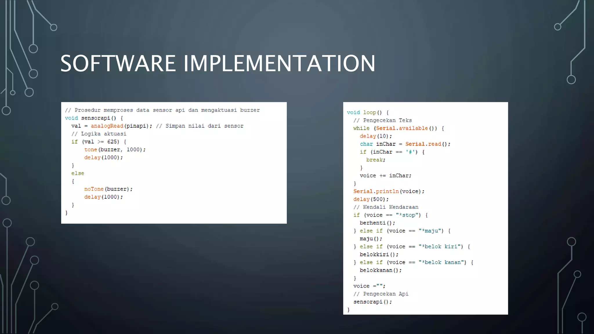 SOFTWARE IMPLEMENTATION