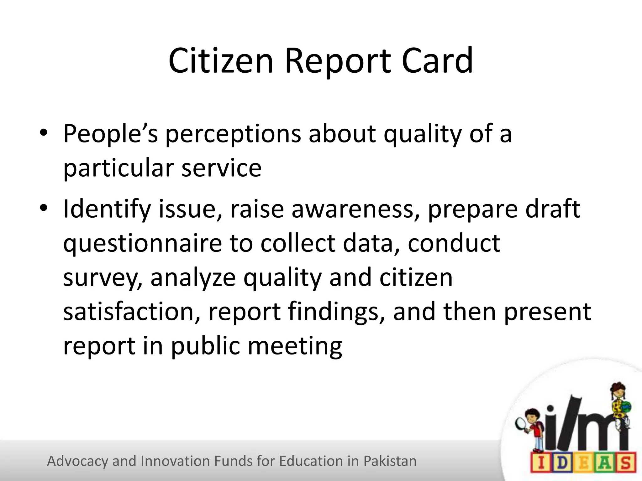 Voice and accountability tools and examples for education | PPTX
