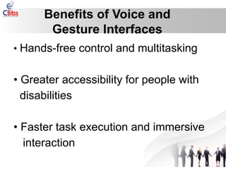 Become a Voice and Gesture UI/UX Expert with CBitss | PPTX