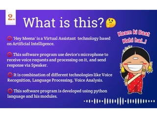 Voice assistant ppt | PPTX