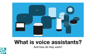What is voice assistants?
And how do they work?
 