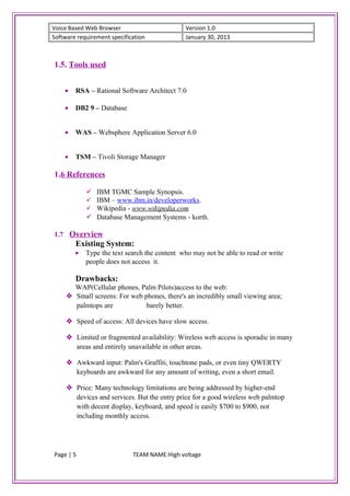 Voice based web browser | DOC