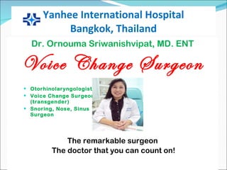 Yanhee International Hospital Bangkok, Thailand ,[object Object],[object Object],[object Object],[object Object],[object Object],[object Object],[object Object]