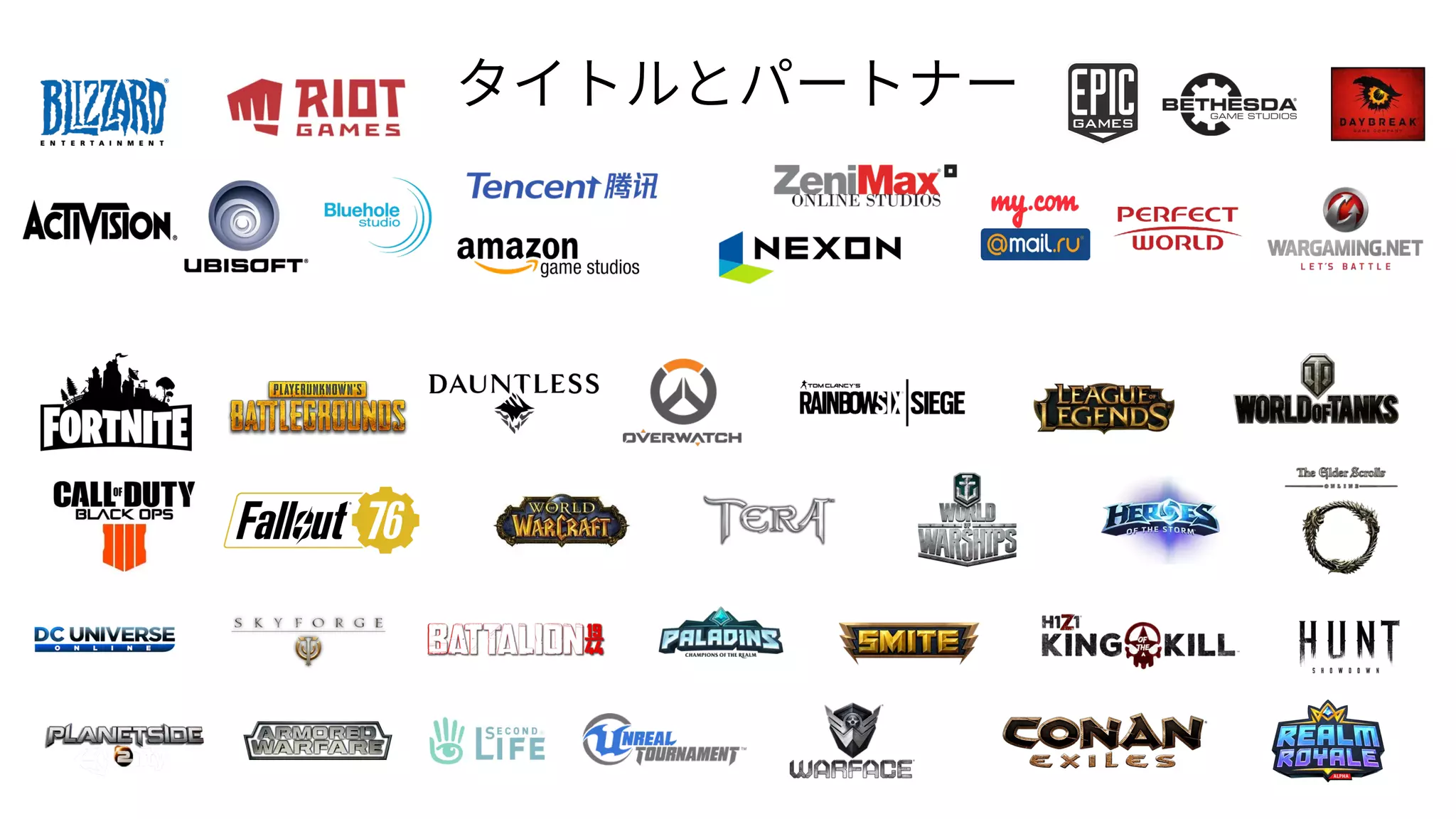 タイトルとパートナー
 