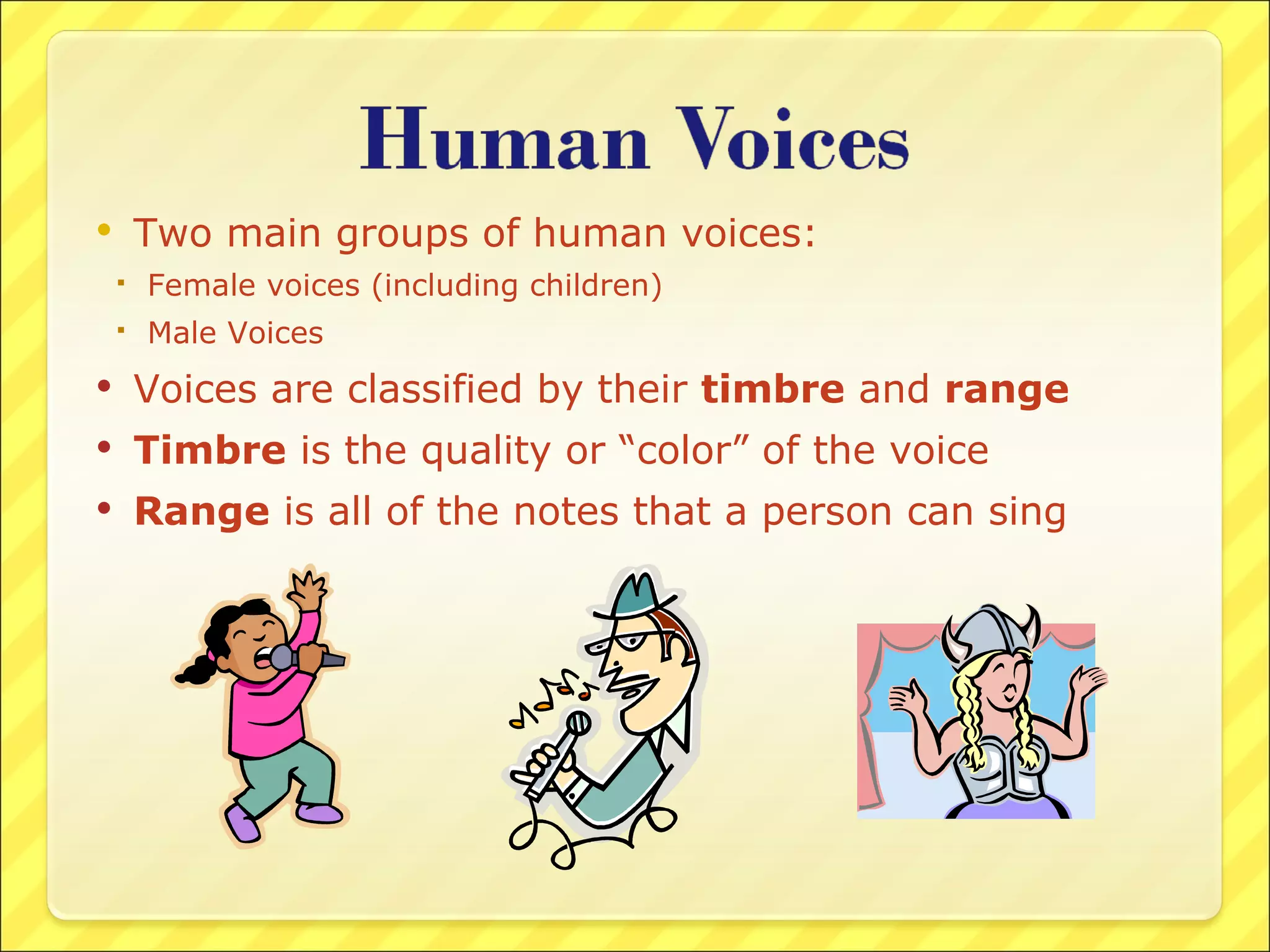 Voice Classification And Vocal Ensembles | PPT
