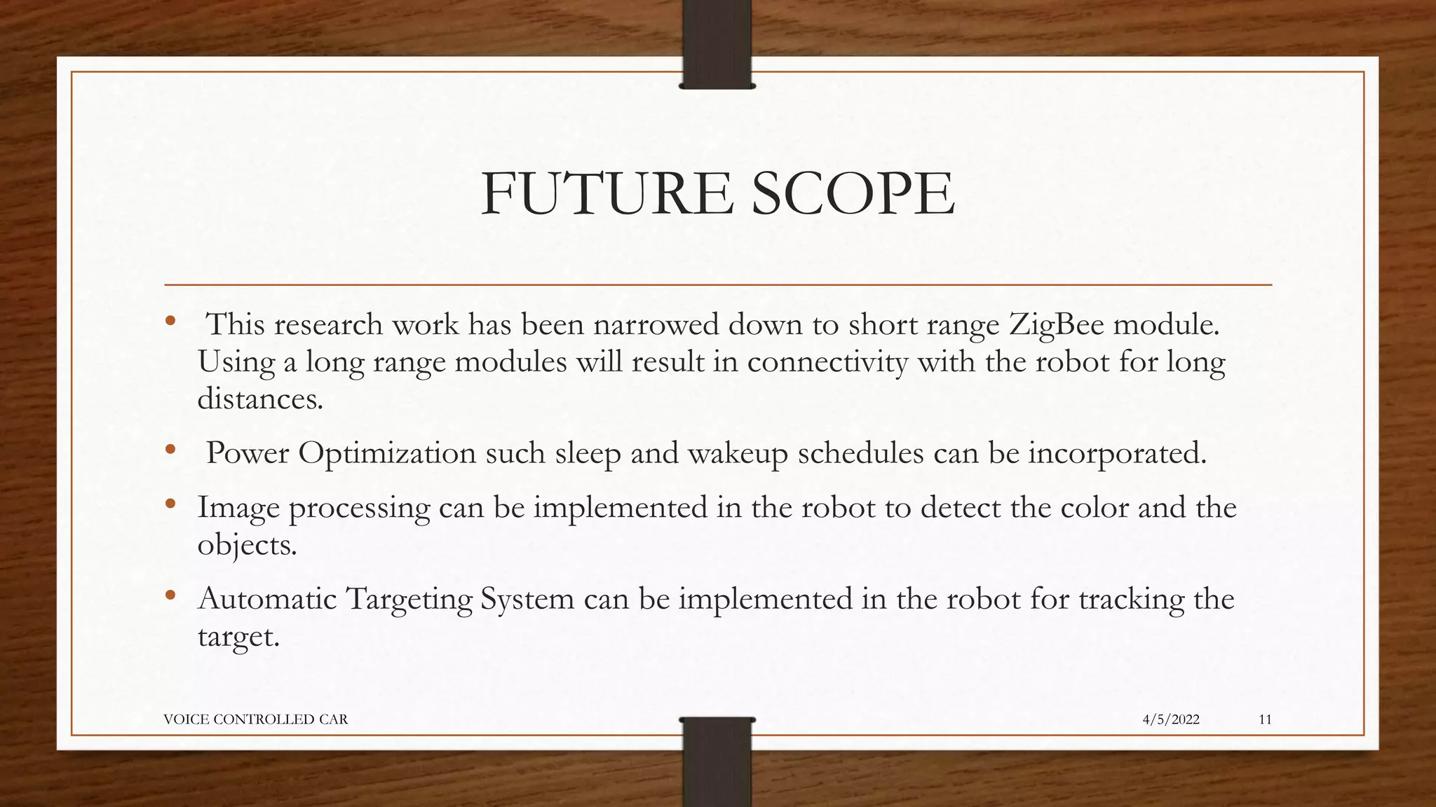 Voice controlled car | PPTX