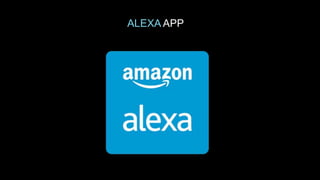 ALEXA APP
http://alexa.amazon.com
 
