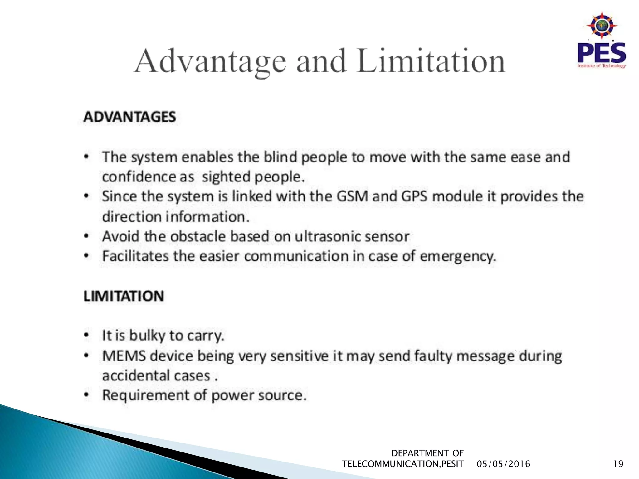 05/05/2016 19
DEPARTMENT OF
TELECOMMUNICATION,PESIT
 