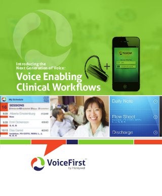 Introducing the
Next Generation of Voice:

Voice Enabling
Clinical Workflows

+

 