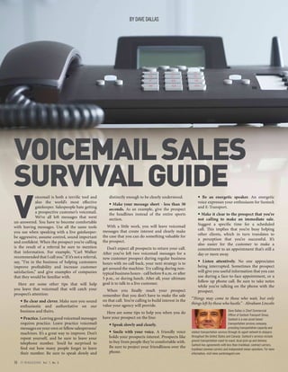 How to leave a proper sales voicemail. 