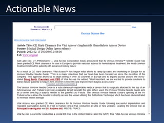 Actionable News
 