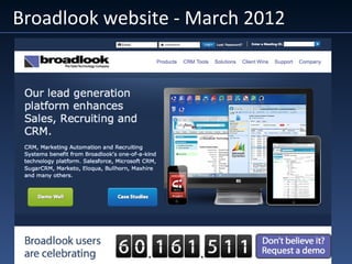 Broadlook website - March 2012
 
