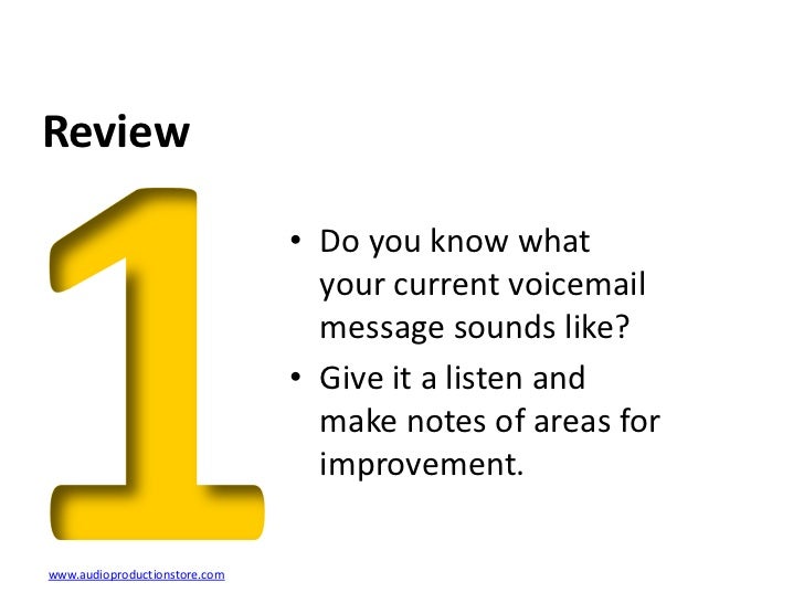 voicemail greetings