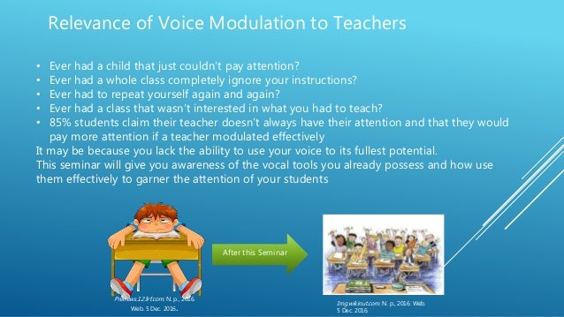 Voice modulation skills for teachers