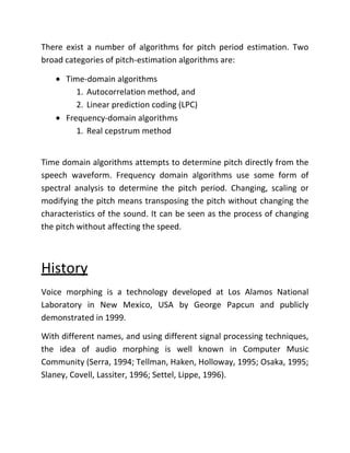 Autocorrelation method, and