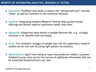Augment the actionability of Analytics with the “Voice of Customer” | PPTX