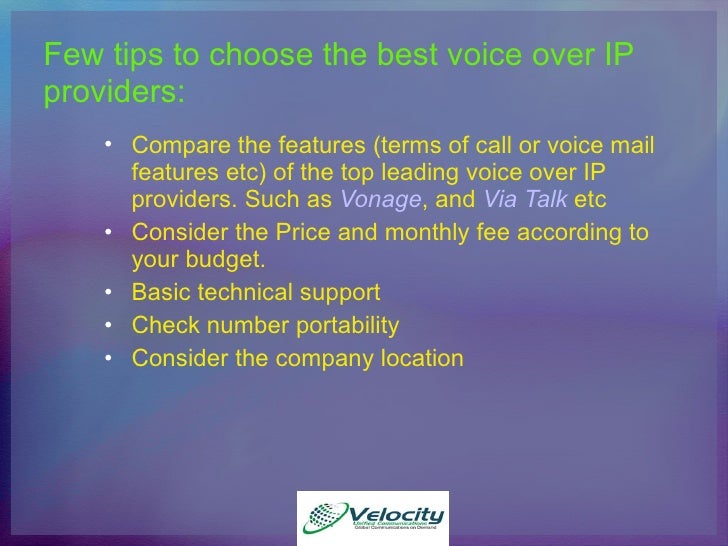 Voice over ip providers 