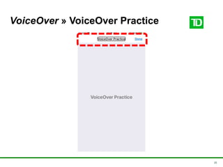 25
VoiceOver » VoiceOver Practice
 