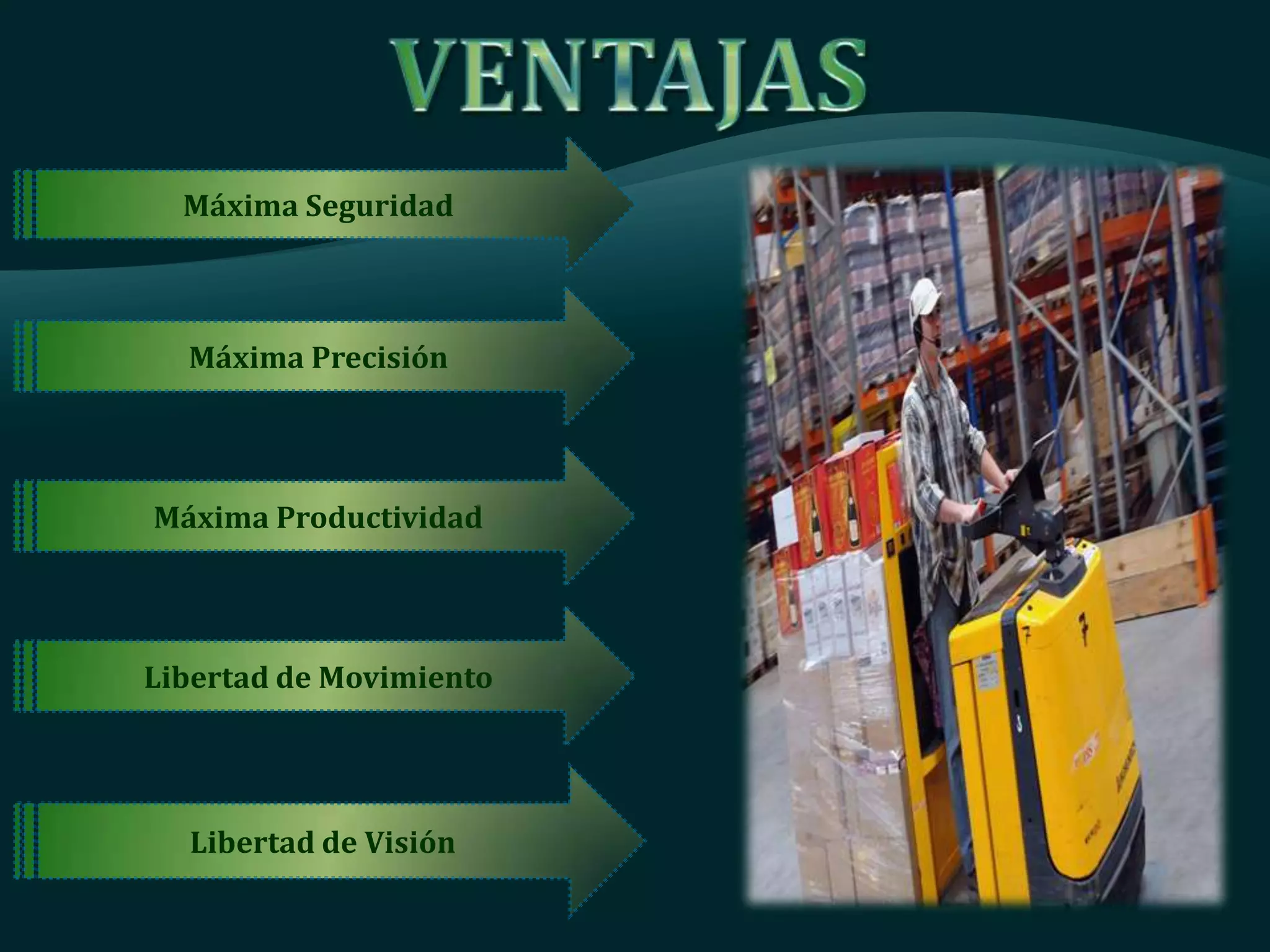 Máxima Seguridad
Máxima Precisión
Máxima Productividad
Libertad de Movimiento
Libertad de Visión