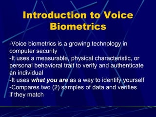 Voice recognition | PPT