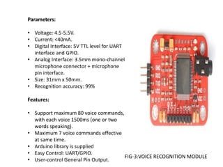 Voice recognition based home automation system for paralyzed people | PPTX