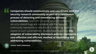 Voices of Vulnerability Disclosure Policy | PDF