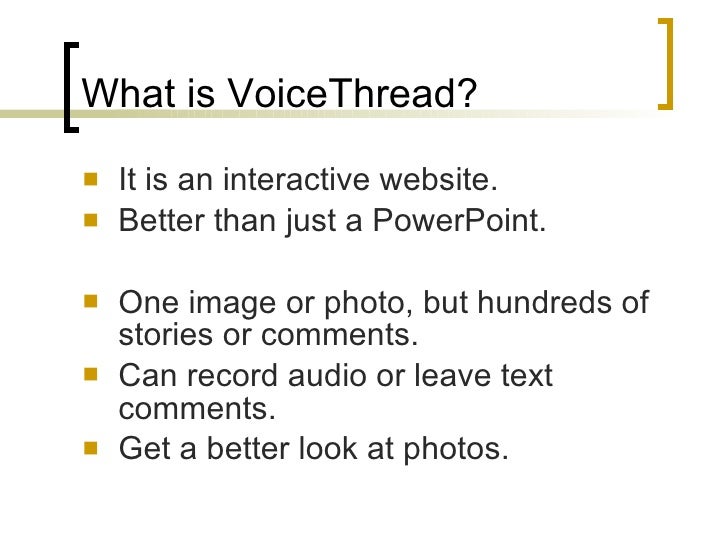 Voice Thread