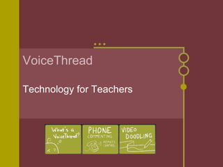 VoiceThread Technology for Teachers 
