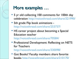 Using VoiceThread for Interactive Projects