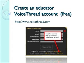 Using VoiceThread for Interactive Projects