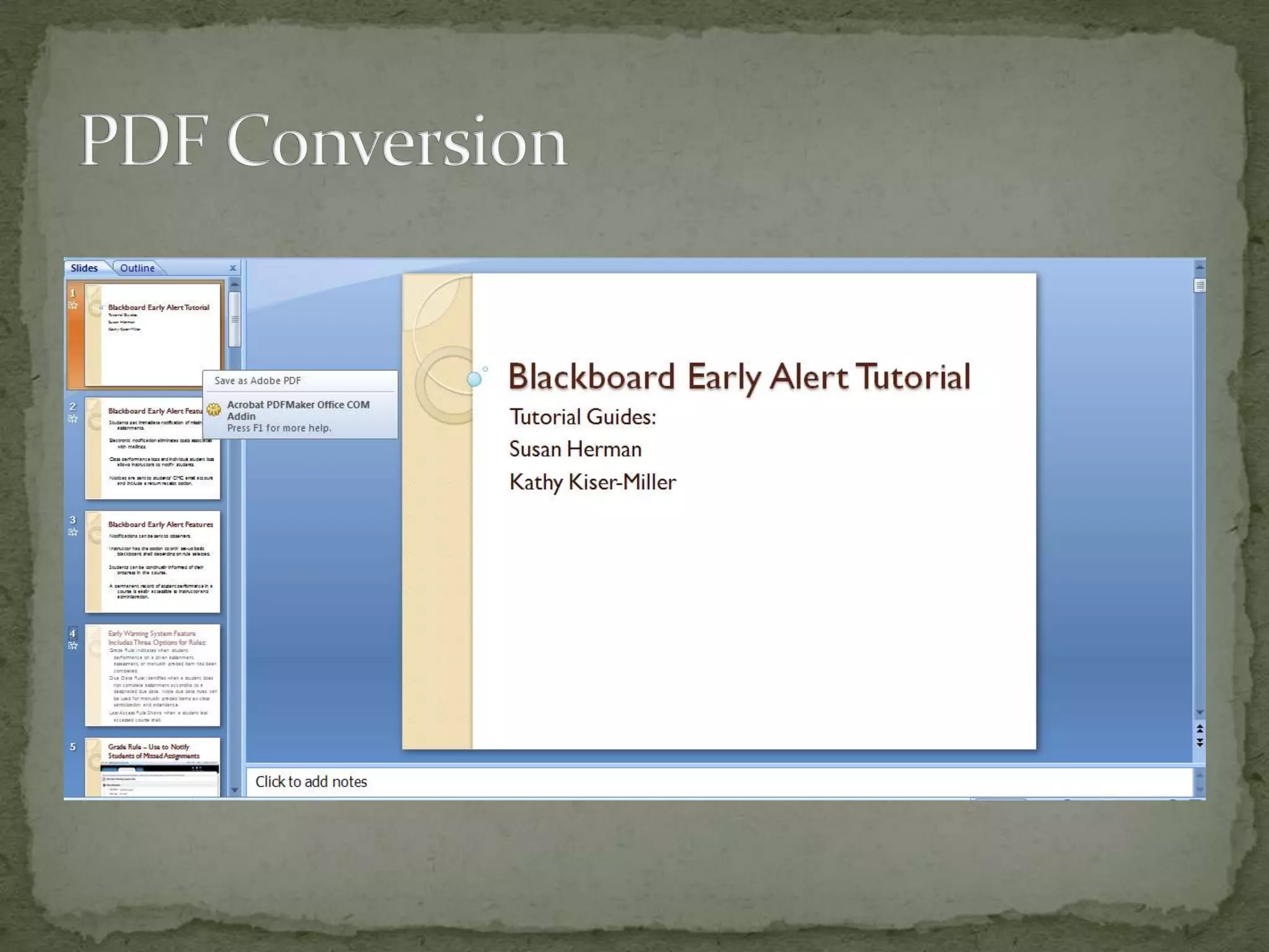PDF Conversion