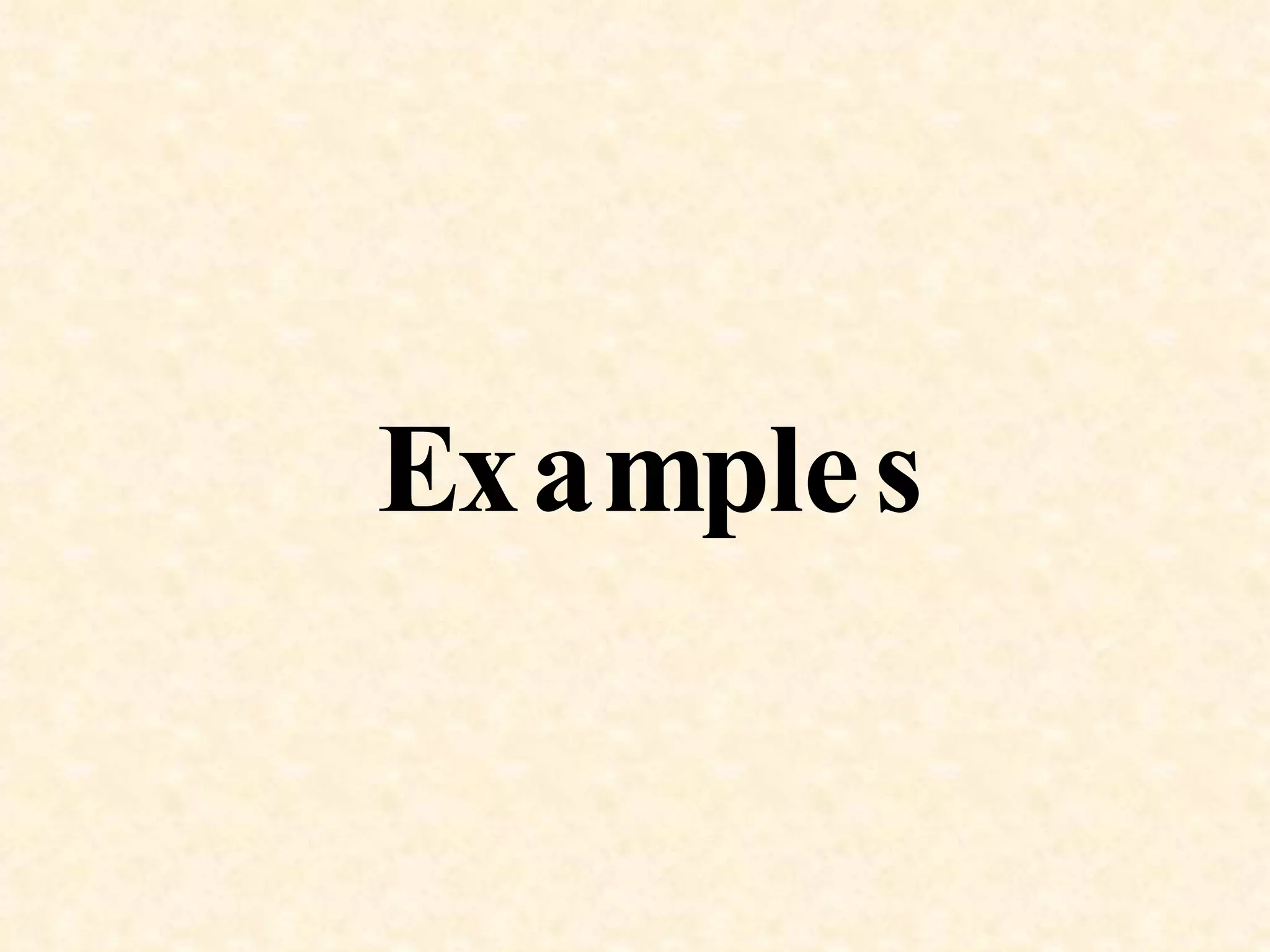 Examples 