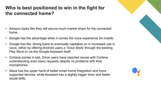 Voice war: Hey Google vs Alexa Vs Siri | PPTX