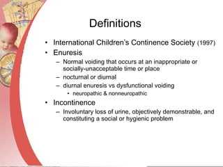 Voiding Disorders In Children | PPT