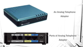 An Analog Telephone
Adapter
Ports of Analog Telephone
Adapter
 