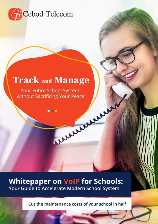 VoIP Features for Schools VoIP for Schools Cebod PDF