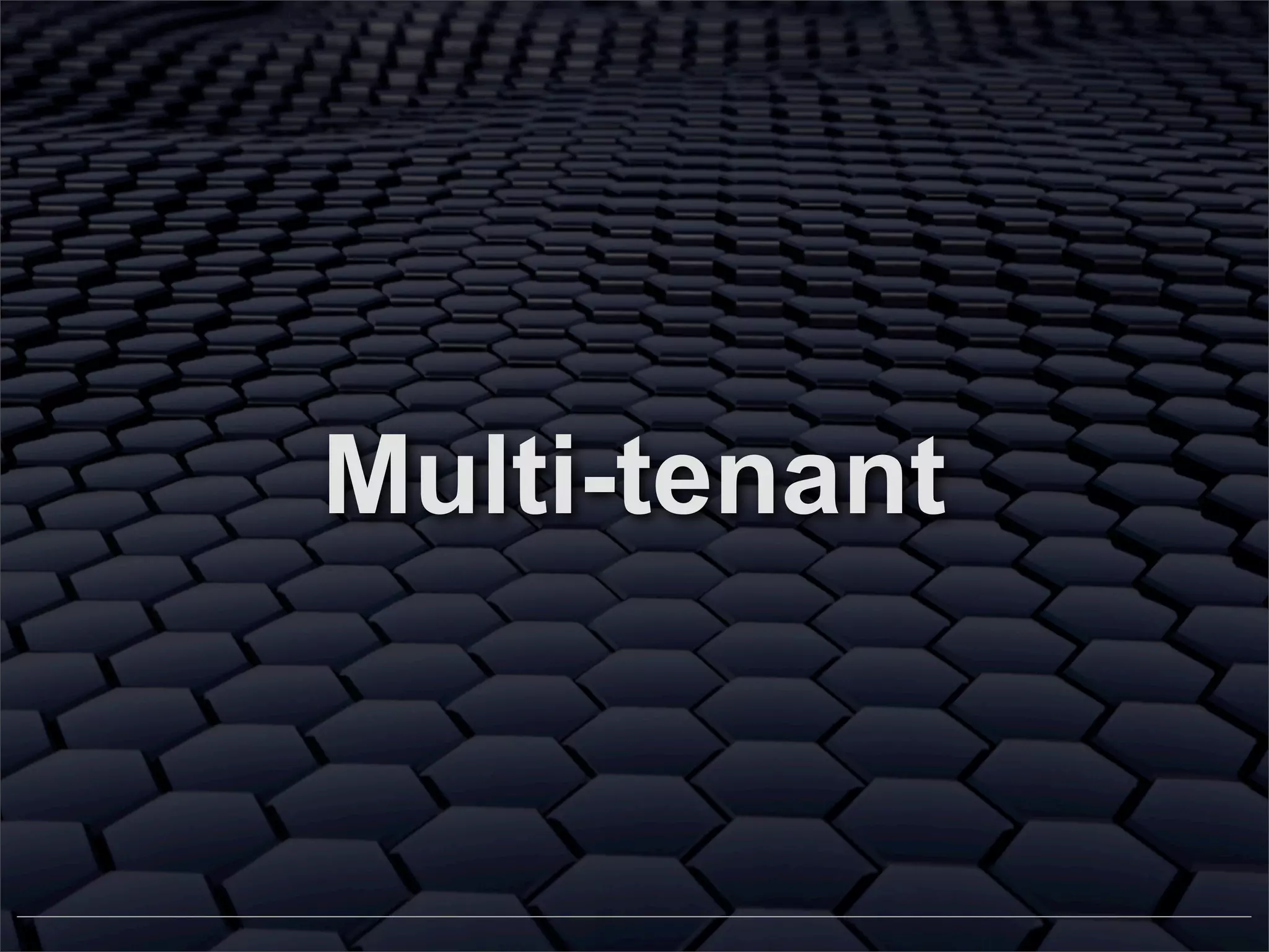 Multi-tenant

 