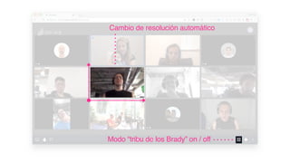 Cambio de resolución automático
Modo “tribu de los Brady” on / off
 