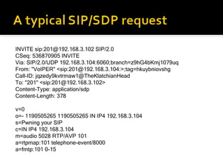 VoIPER: Smashing the VoIP stack while you sleep | PPT