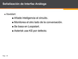 Configuración chan_dahdi.conf signalling:  tipo de señalización pri_cpe (Costumers Premisses Equipment) para indicar que la tarjeta trabajará como esclavo y pri_net (Network) para el maestro. auto: Use the current value from DAHDI. em: E & M em_e1: E & M E1 em_w: E & M Wink featd: Feature Group D (The fake, Adtran style, DTMF) featdmf: Feature Group D (The real thing, MF (domestic, US)) featdmf_ta: Feature Group D (The real thing, MF (domestic, US))  through a Tandem Access point featb: Feature Group B (MF (domestic, US)) fgccama Feature Group C-CAMA (DP DNIS, MF ANI) 