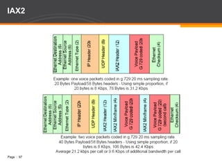 Método de Erlang Erlang: Ideó un método para calcular el número de líneas en una troncal. Erlang es una medida de tráfico. Describe el volumen de tráfico en una hora. Ejemplo: En una hora se realizan 20 llamadas a un promedio de 5 minutos por llamada: Número total de minutos: 20x5=100 minutos de tráfico. 100min/60min = 1.66 ERLANGS. Método experimental para dimensionamiento, se puede basar en CDR. 