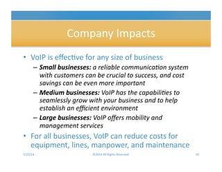 Myers Network Solution presents: VoIP