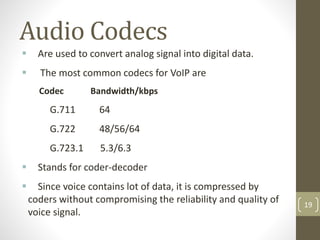 Voice over internet protocol (VoIP) | PPTX