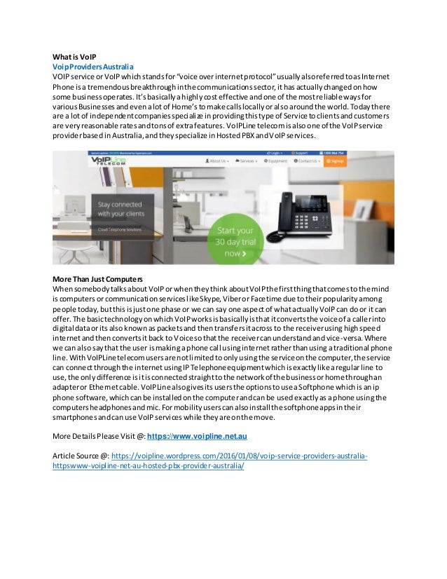 VOIP Service Providers Australia
