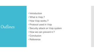 Voip security | PPTX
