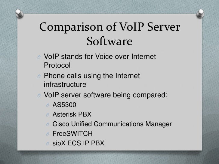 voice over ip servers