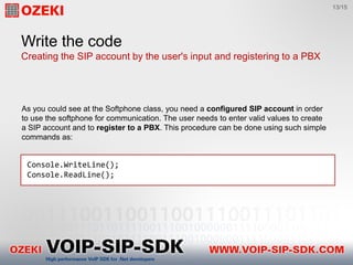 #1 How to develop a VoIP softphone in C# by using Ozeki VoIP SIP SDK ...