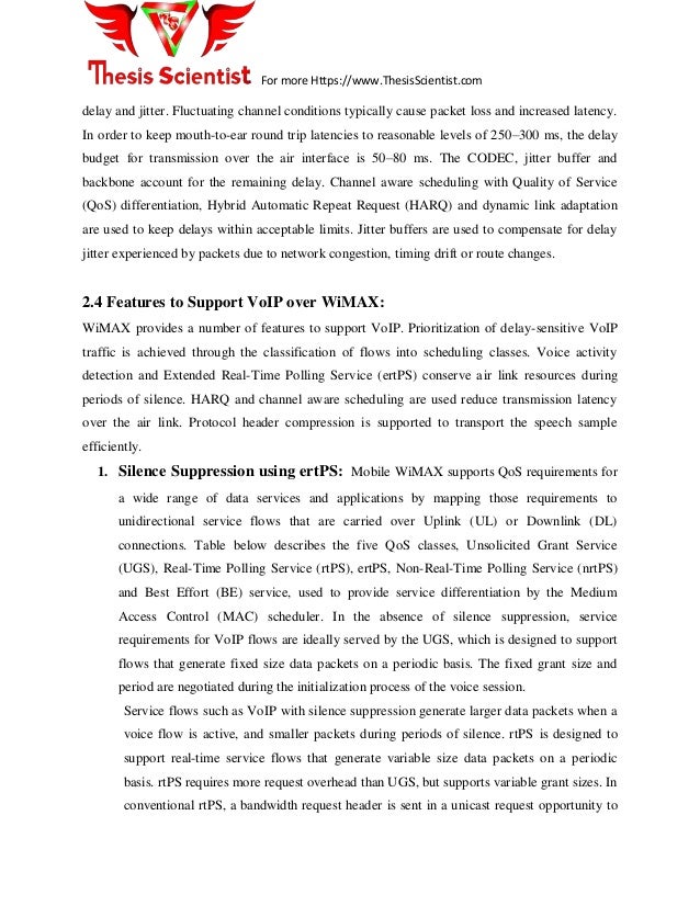 Master thesis voip